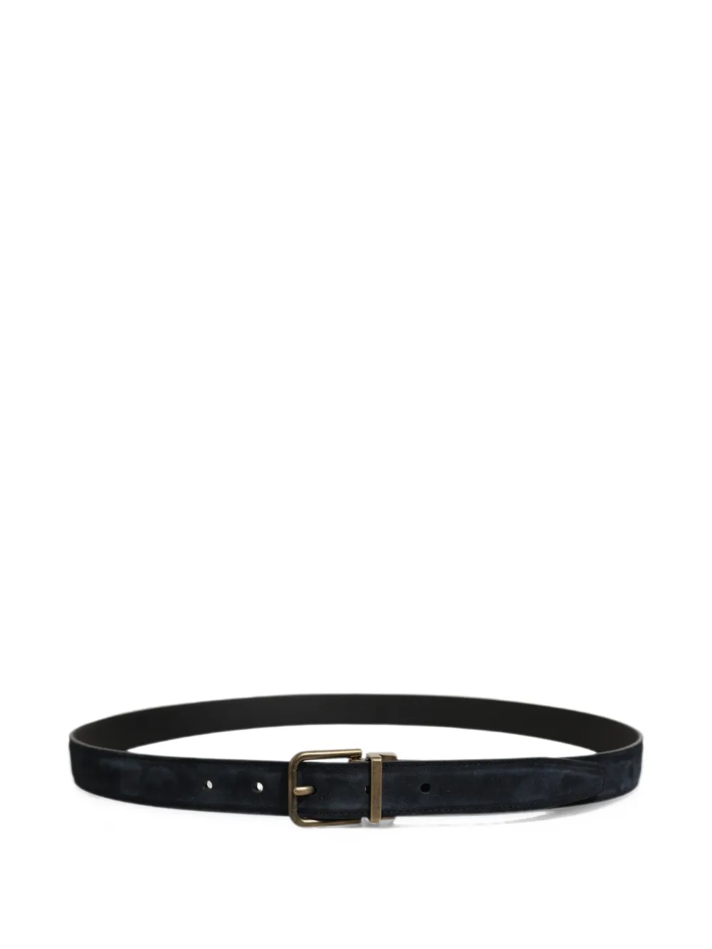 Dolce & Gabbana suede-finish buckle belt - Blue
