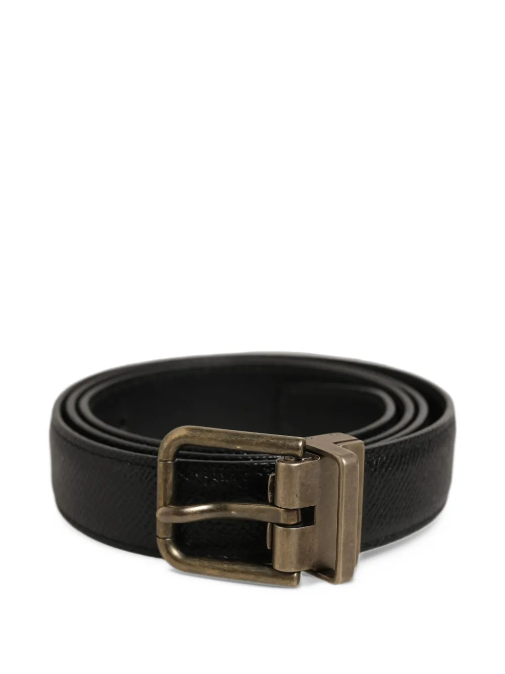 Dolce & Gabbana pebbled leather belt - Black