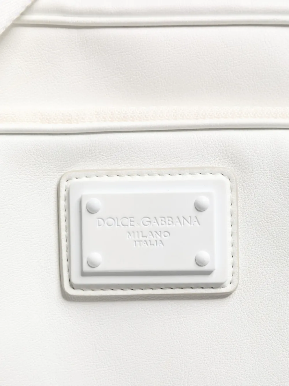Dolce & Gabbana logo-plaque messenger bag Wit