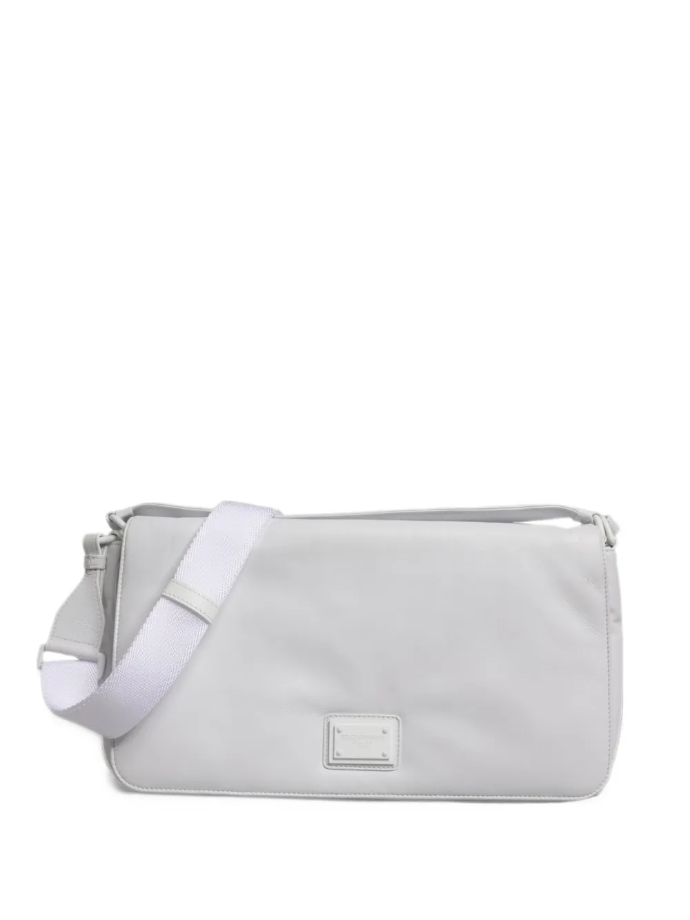 Dolce & Gabbana logo-plaque shoulder bag - Grigio