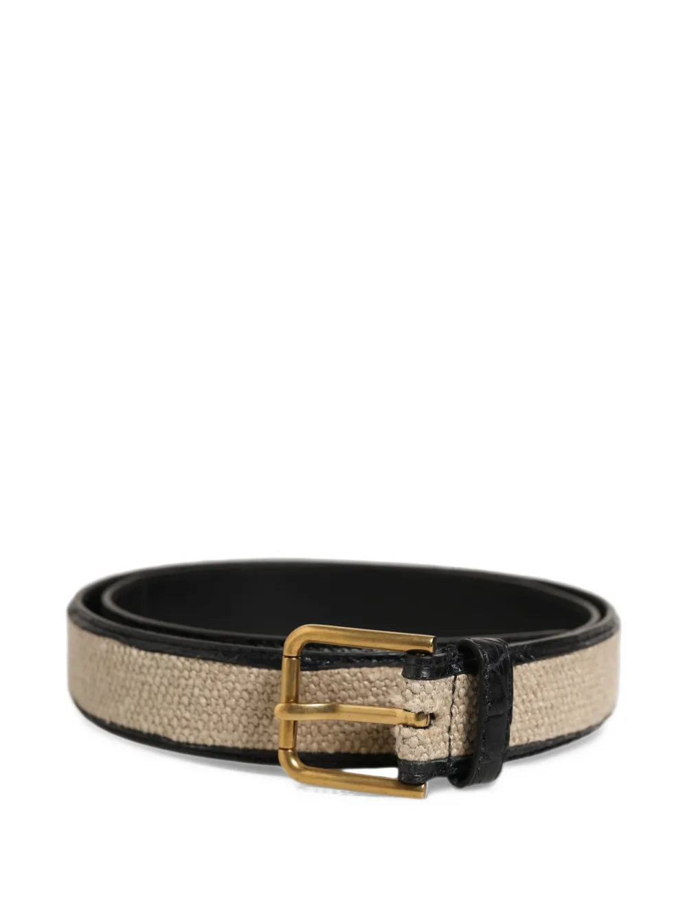Dolce & Gabbana crocodile-effect belt - Toni neutri