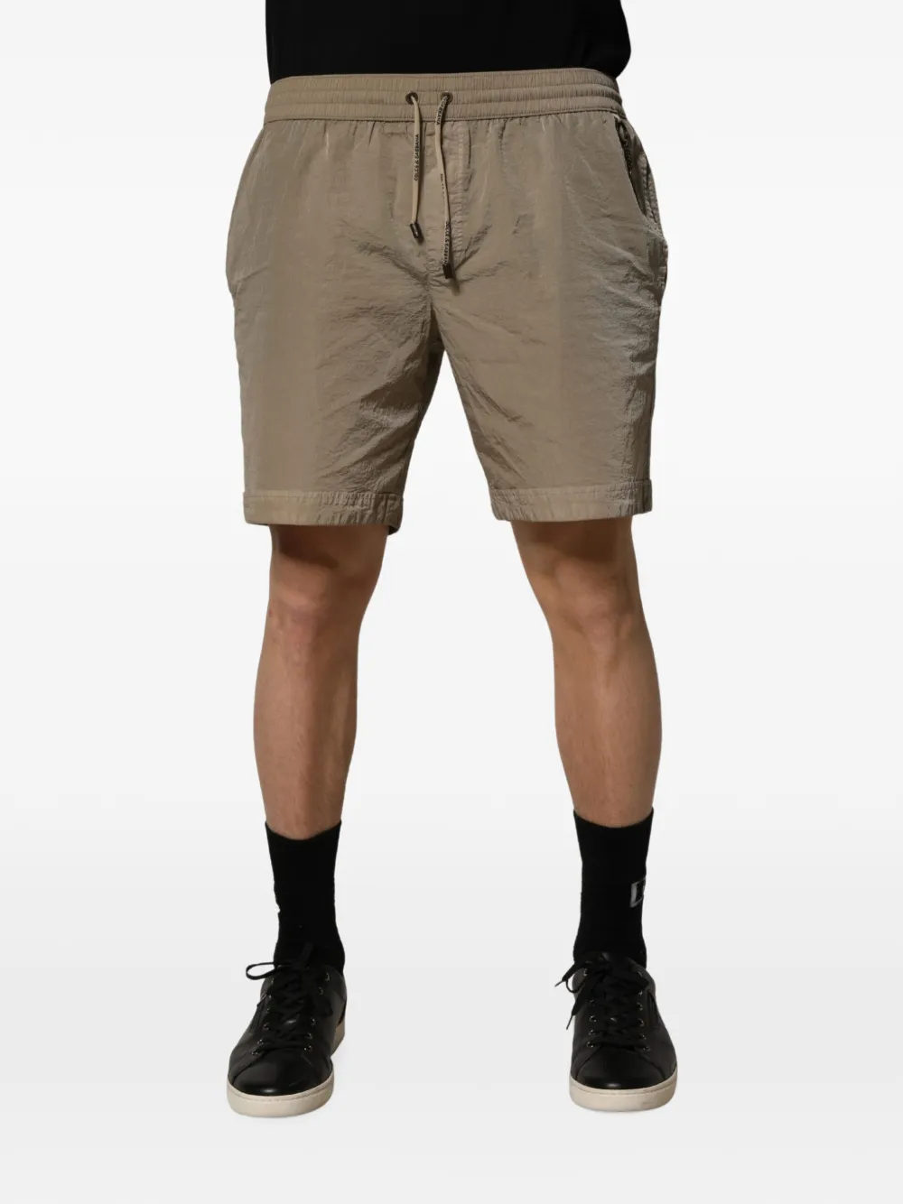 Dolce & Gabbana drawstring swim shorts - Brown