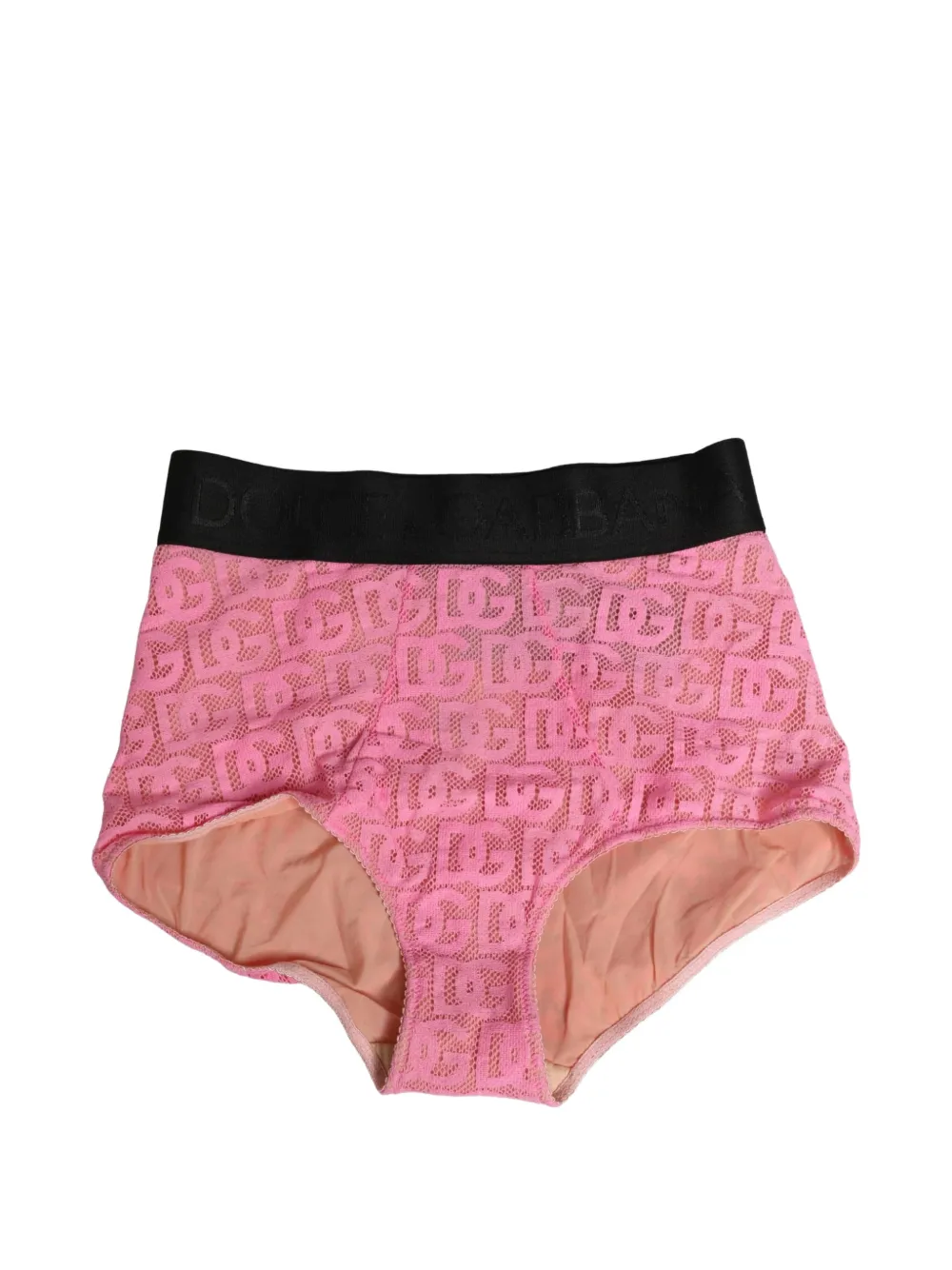 Dolce & Gabbana logo lace briefs - Rosa