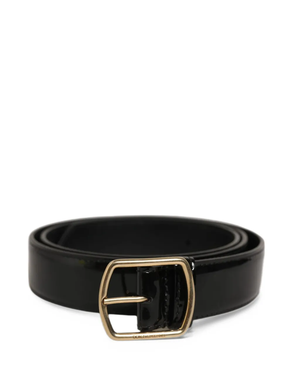Dolce & Gabbana patent leather belt - Black