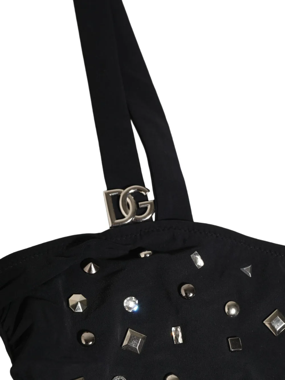 Dolce & Gabbana embellished cutout swimsuit Zwart