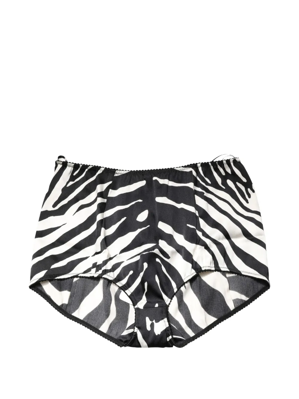 Dolce & Gabbana zebra-print high-waist briefs - Noir