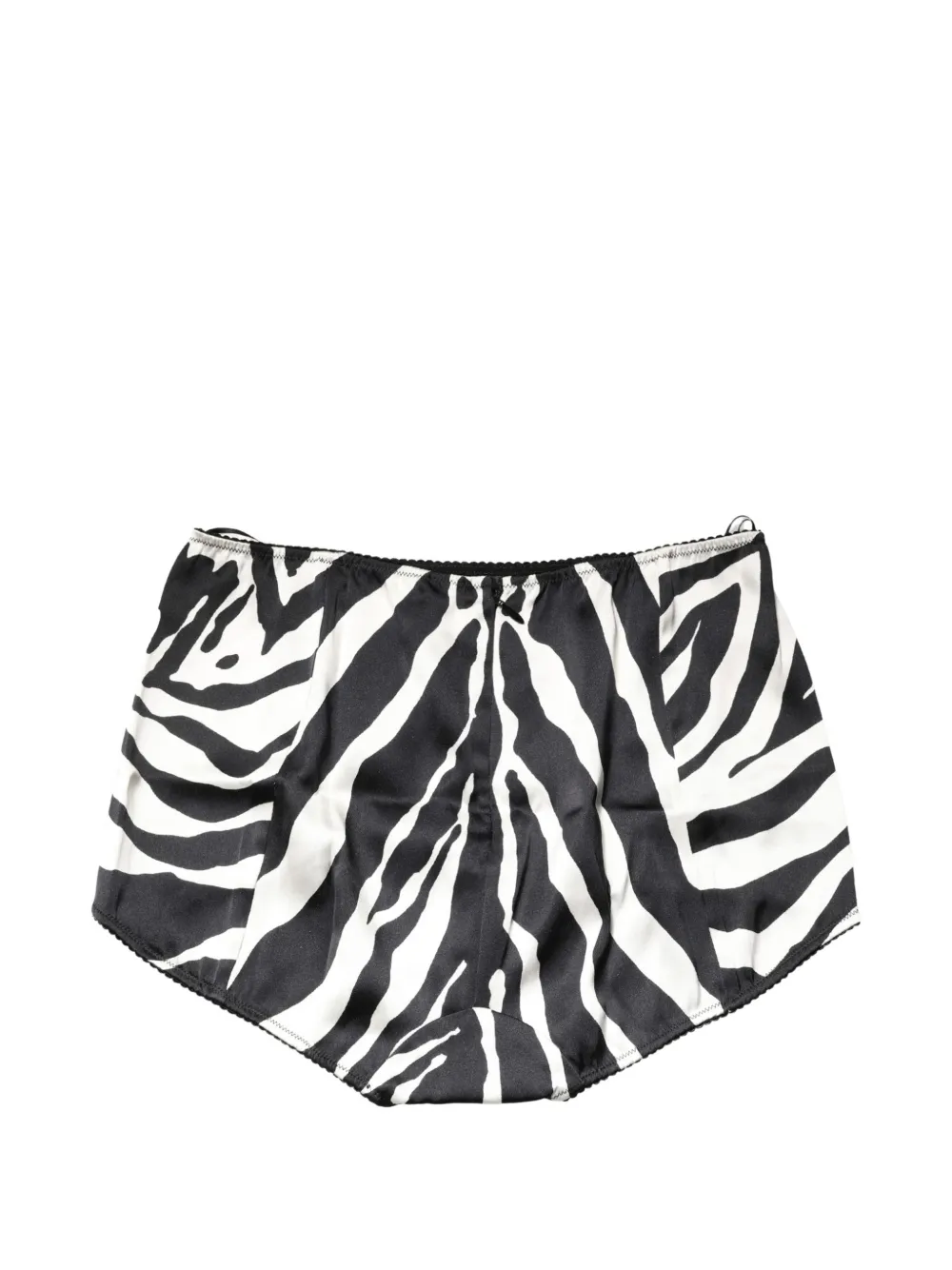 Dolce & Gabbana zebra-print high-waist briefs Zwart