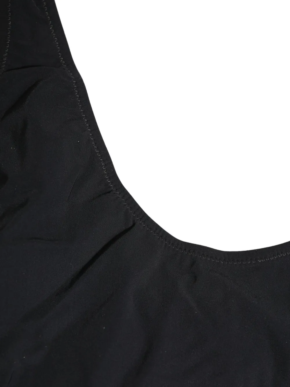 Dolce & Gabbana cut-out logo-plaque swimsuit Zwart