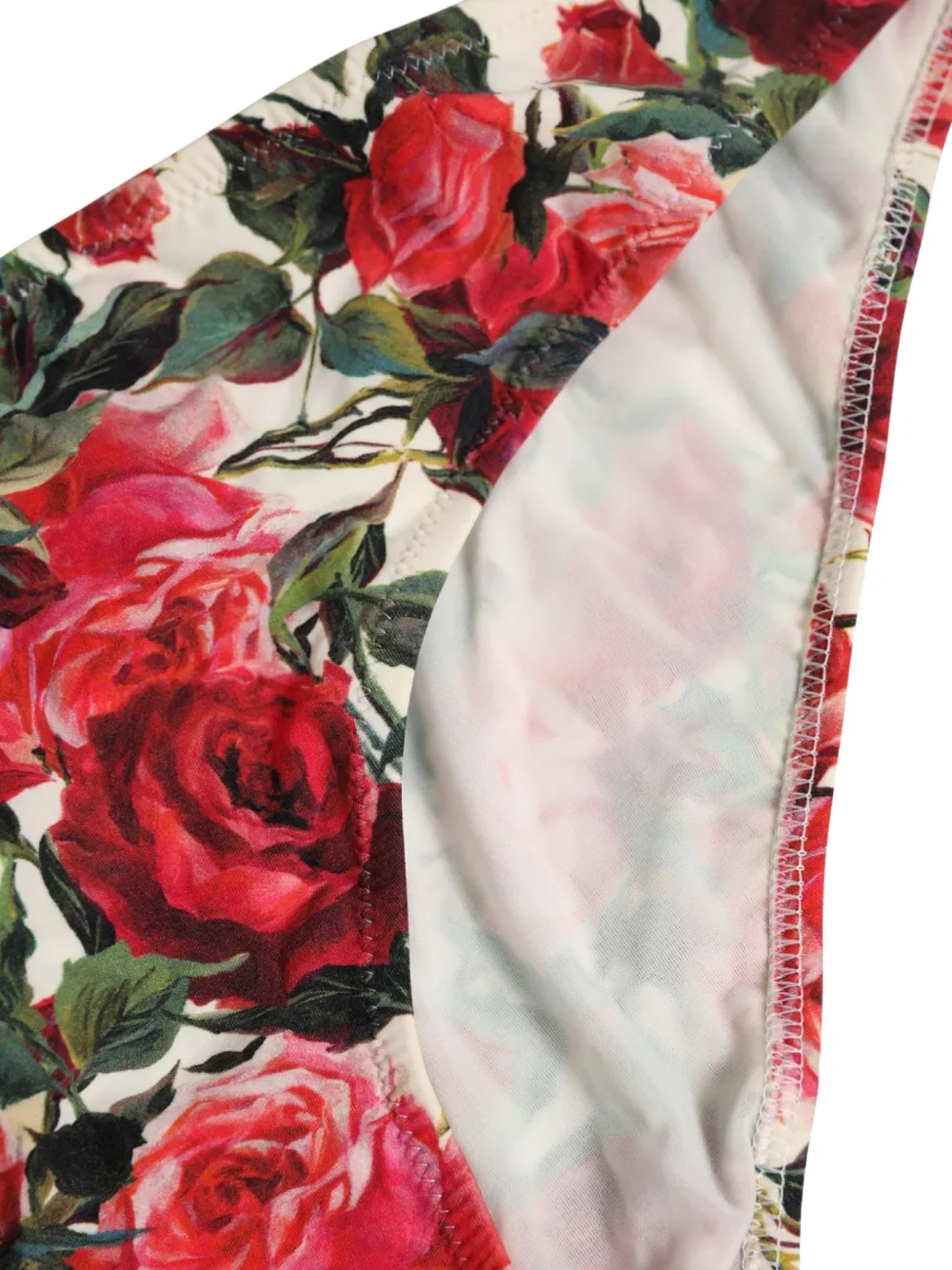 Dolce & Gabbana floral-print side-tie bikini bottoms Wit