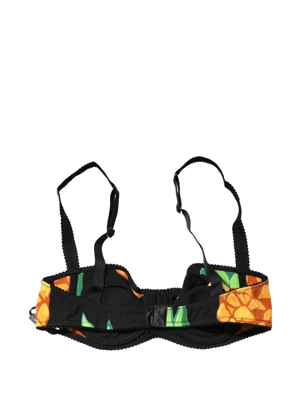 Dolce & Gabbana pineapple-print balconette bra Zwart