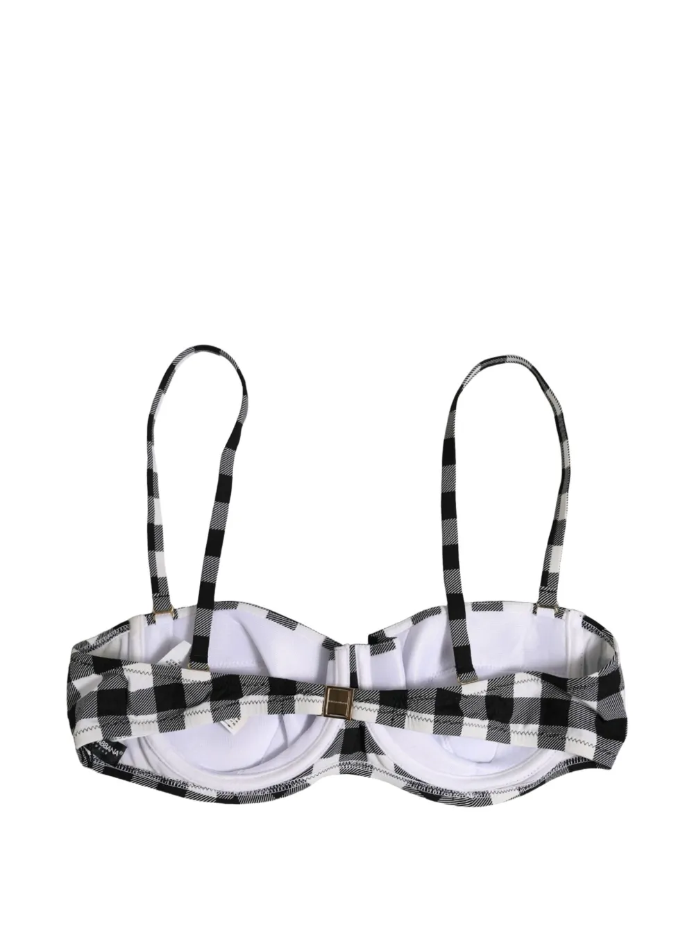 Dolce & Gabbana Bikinitop met gingham-ruit Zwart