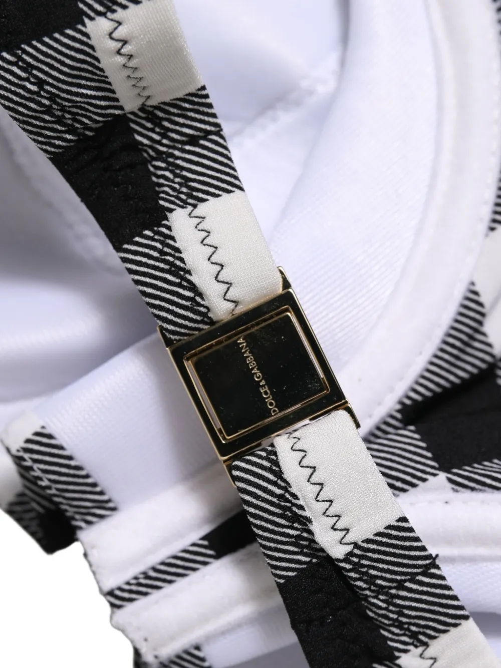 Dolce & Gabbana Bikinitop met gingham-ruit Zwart