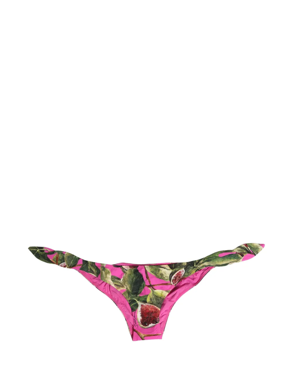 Dolce & Gabbana fig-print bikini bottoms - Rosa