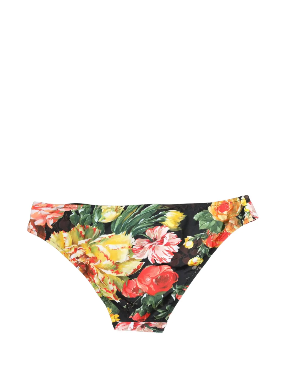 Dolce & Gabbana floral-print bikini bottoms Zwart