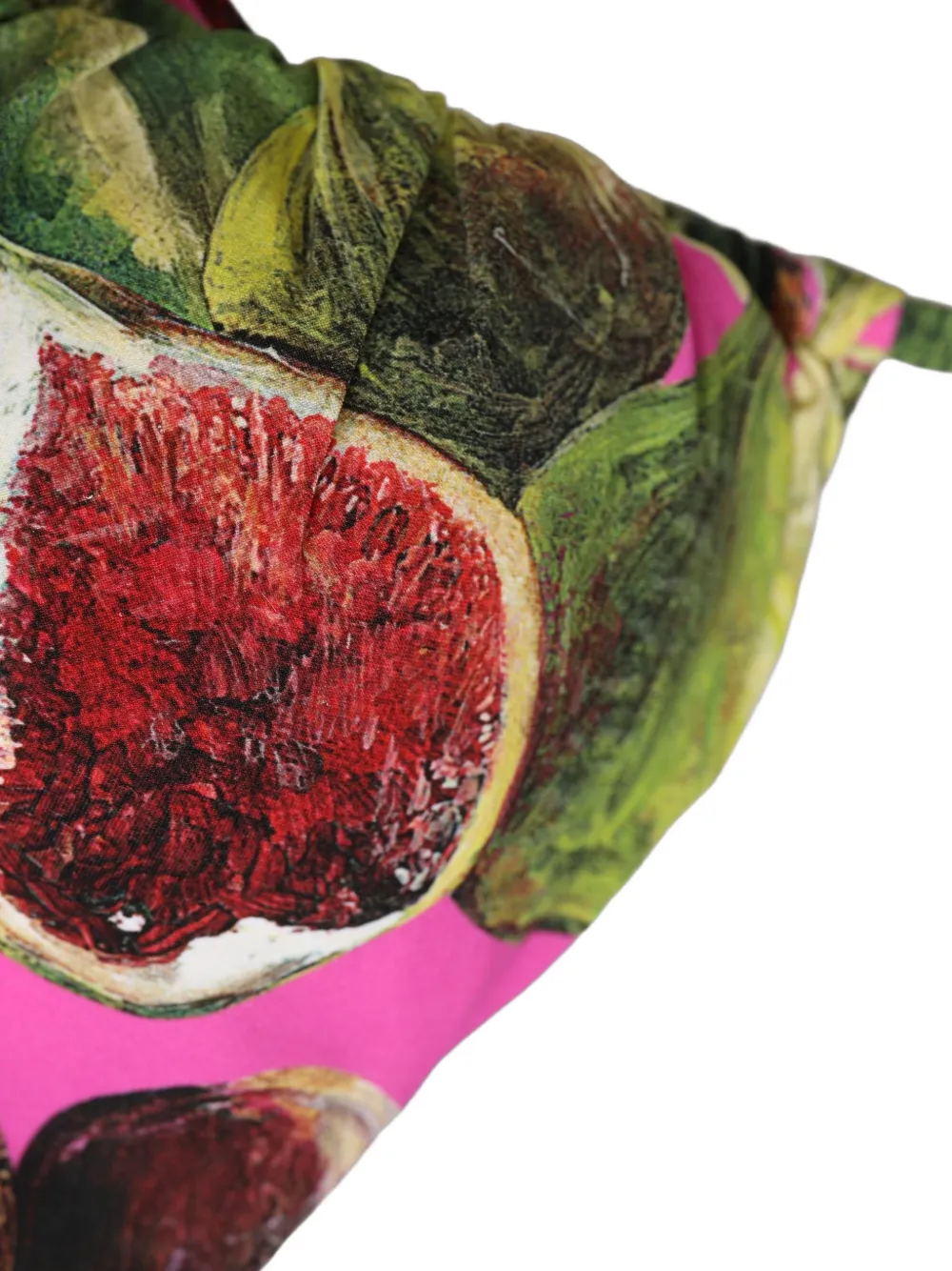 Dolce & Gabbana fig-print triangle bikini top Roze