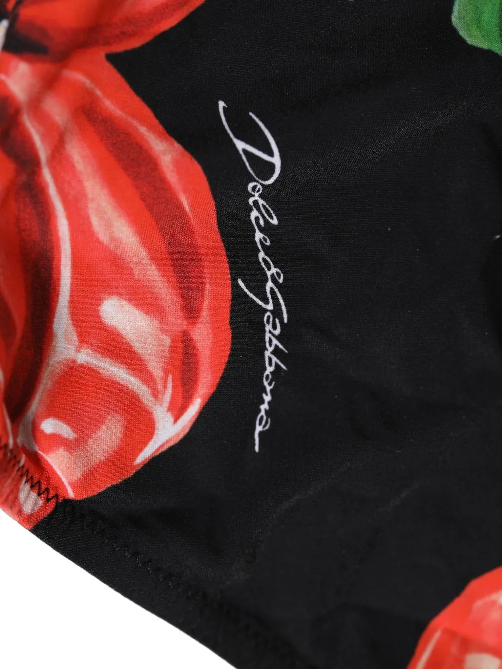 Dolce & Gabbana Bikinislip met bloemenprint Zwart