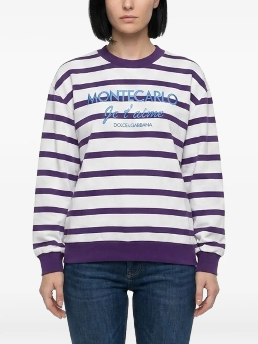 Dolce & Gabbana striped sweatshirt Wit