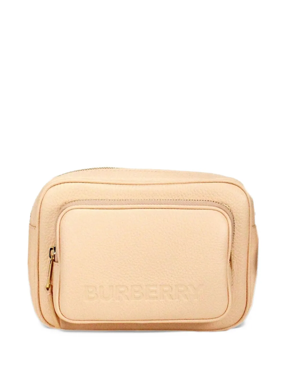 Burberry small Camera logo-debossed cross body bag - Toni neutri