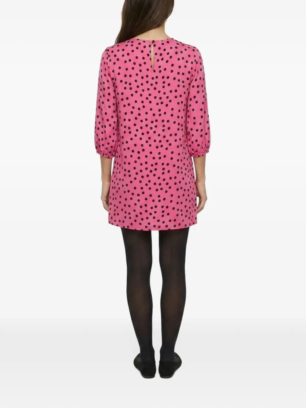 Dolce & Gabbana polka-dot mini dress Roze