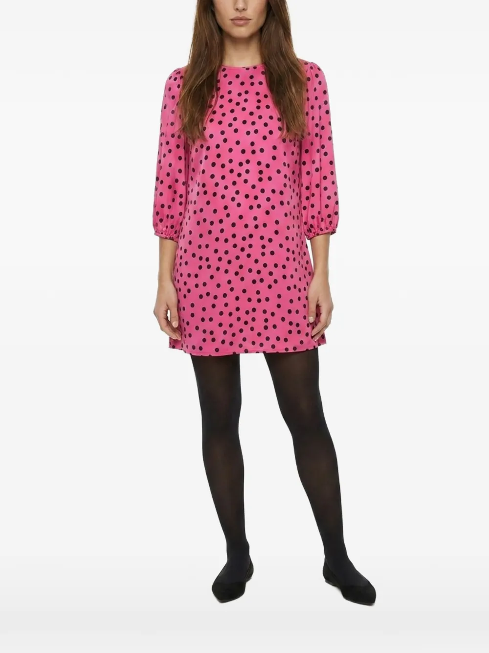 Dolce & Gabbana polka-dot mini dress Roze