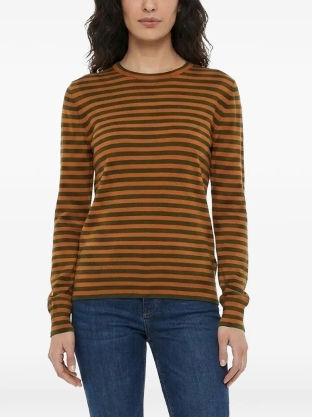 Dolce & Gabbana striped cashmere sweater Oranje