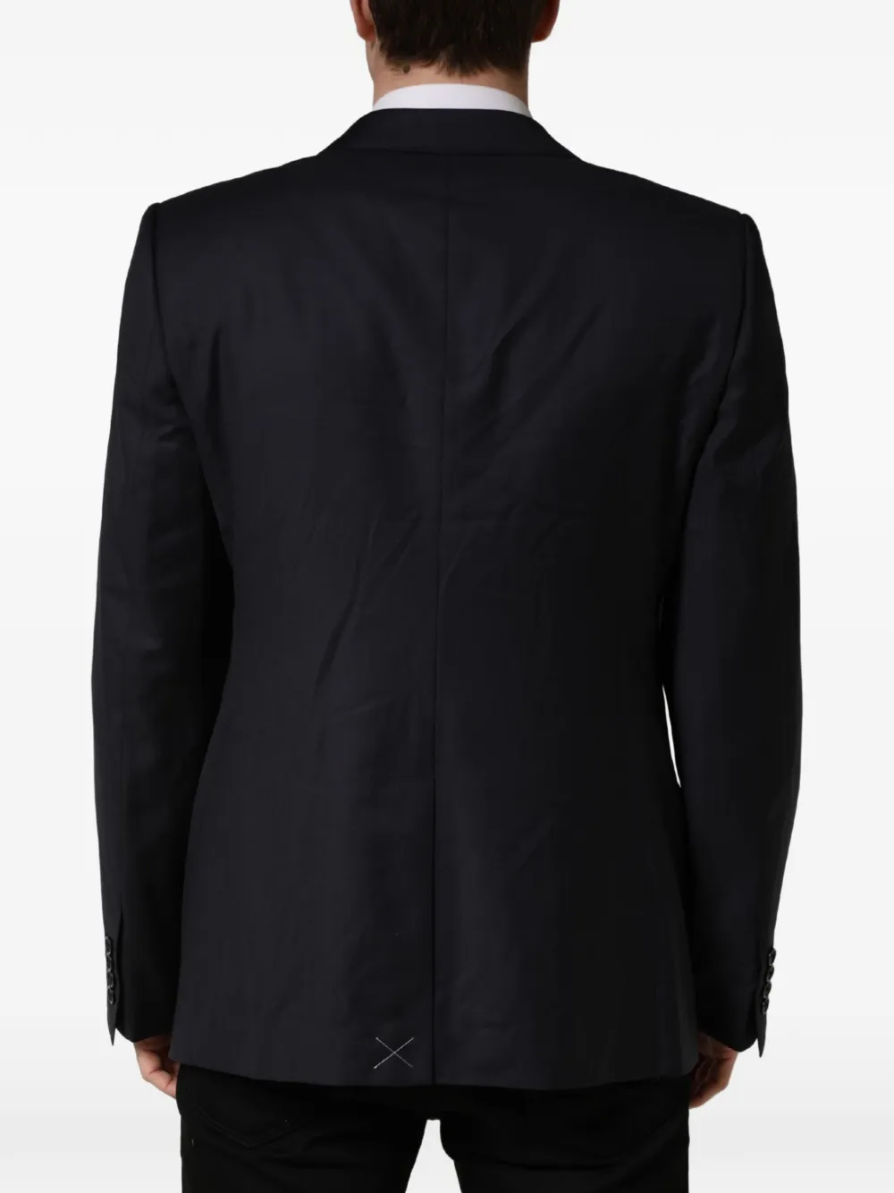 Dolce & Gabbana slim-fit wool blazer Zwart
