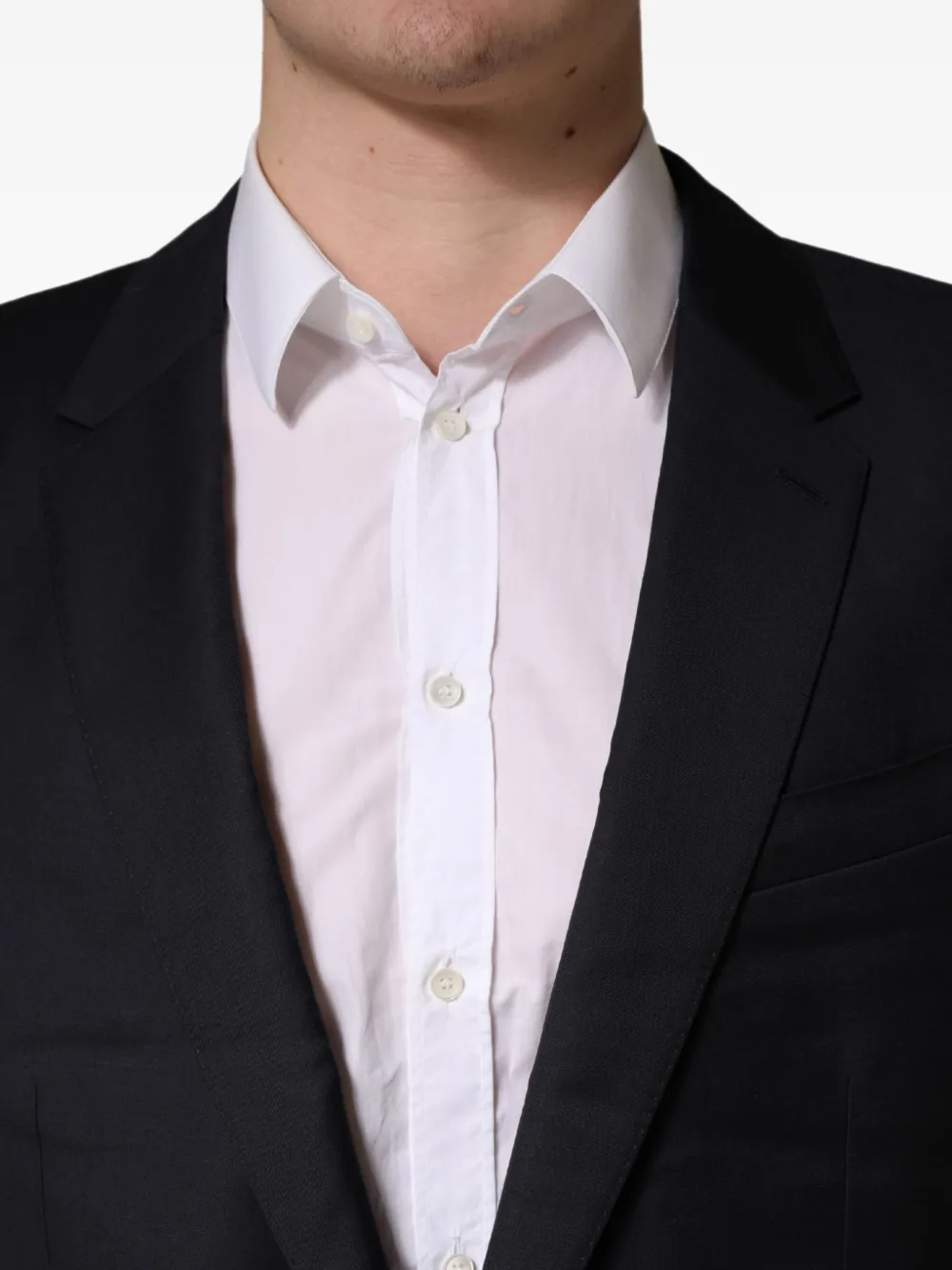 Dolce & Gabbana slim-fit wool blazer Zwart