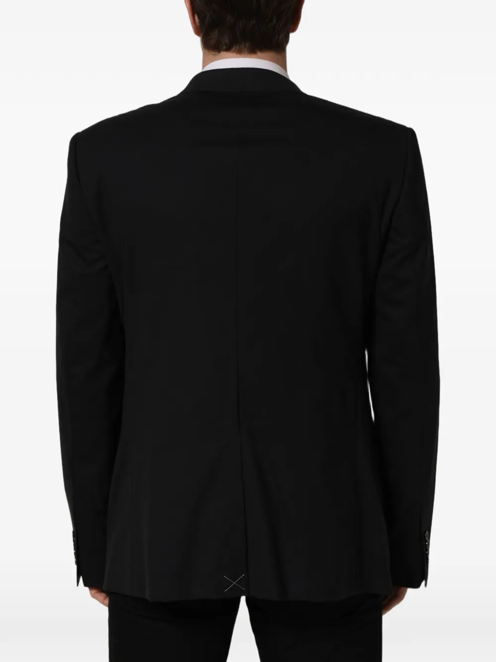 Dolce & Gabbana single-breasted wool blazer Zwart