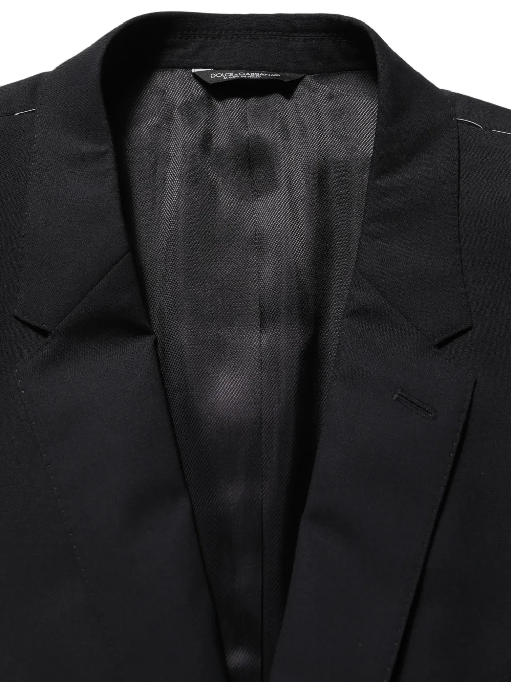 Dolce & Gabbana single-breasted wool blazer Zwart