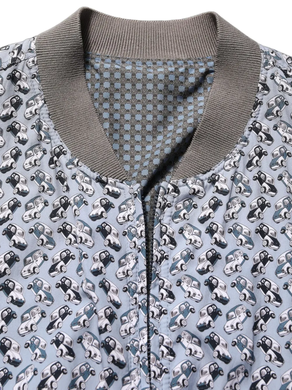 Dolce & Gabbana car-print bomber jacket Blauw