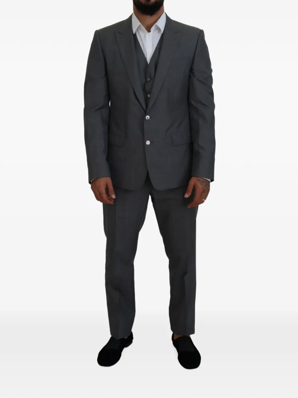 Dolce & Gabbana Martini single-breasted suit (set of three) - Grigio