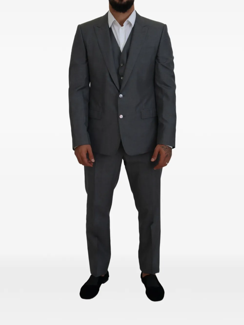 Dolce & Gabbana Martini single-breasted suit (set of three) - Grigio