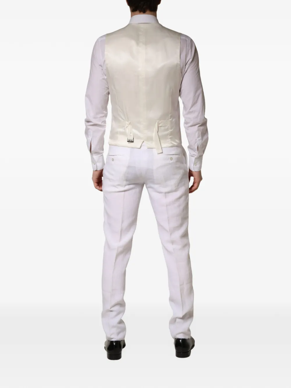 Dolce & Gabbana Sartoria linen suit Wit