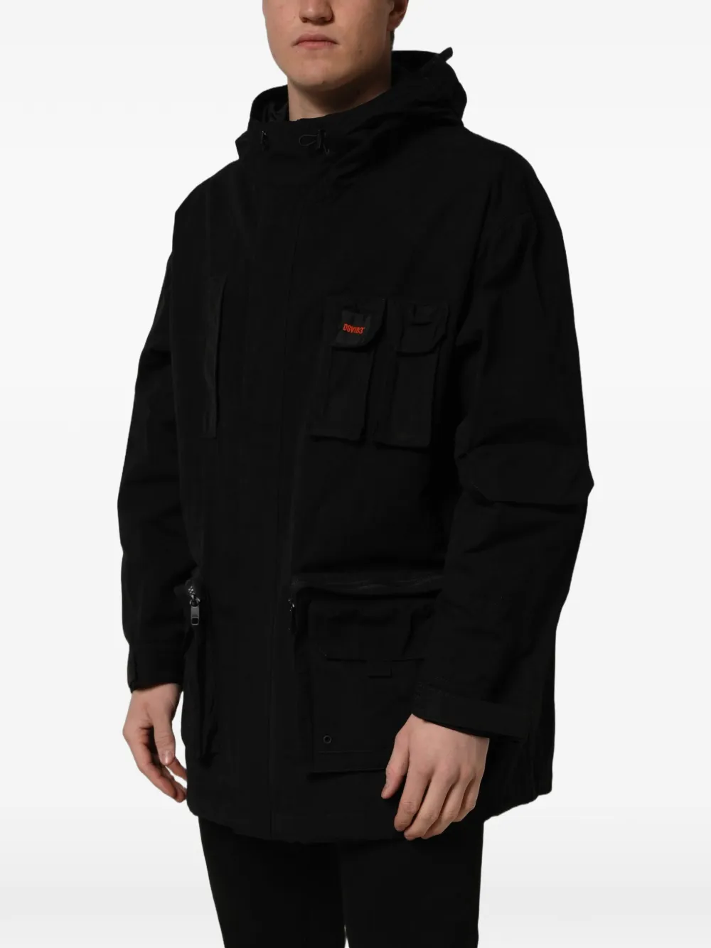 Dolce & Gabbana hooded multi-pocket parka Zwart