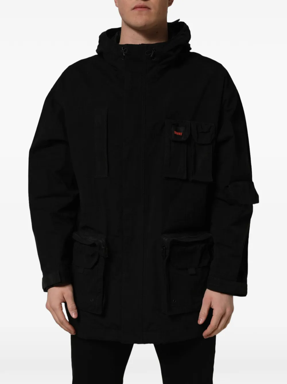 Dolce & Gabbana hooded multi-pocket parka - Black