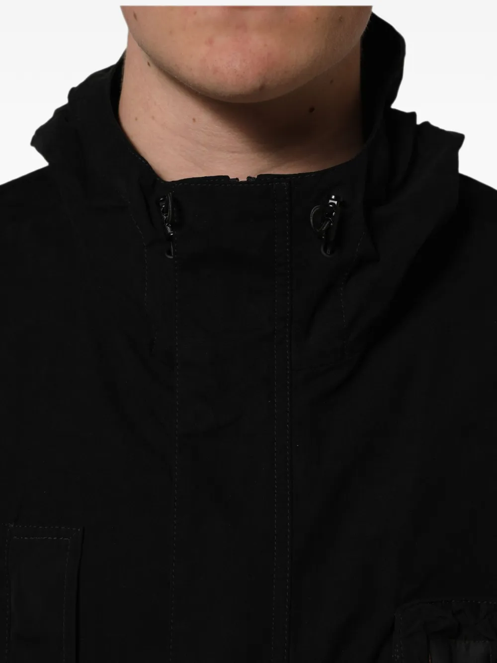 Dolce & Gabbana hooded multi-pocket parka Zwart