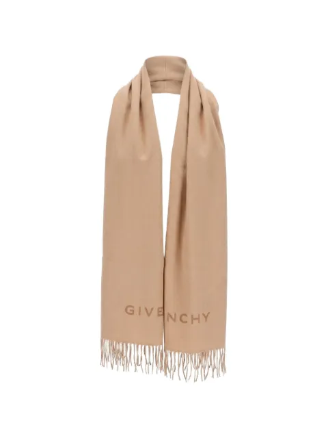 Givenchy logo-detail fringed scarf