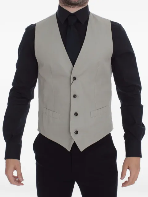 Dolce & Gabbana V-neck button-fastening waistcoat