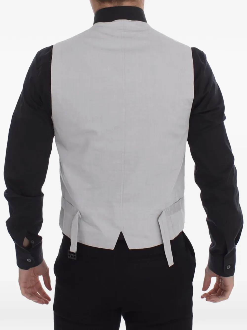 Dolce & Gabbana V-neck button-fastening waistcoat Beige