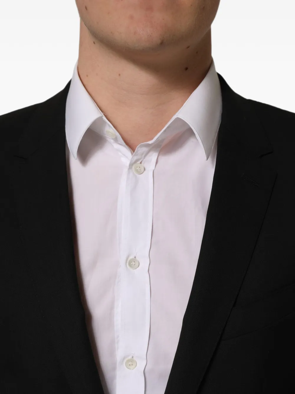 Dolce & Gabbana single-breasted wool blazer Zwart