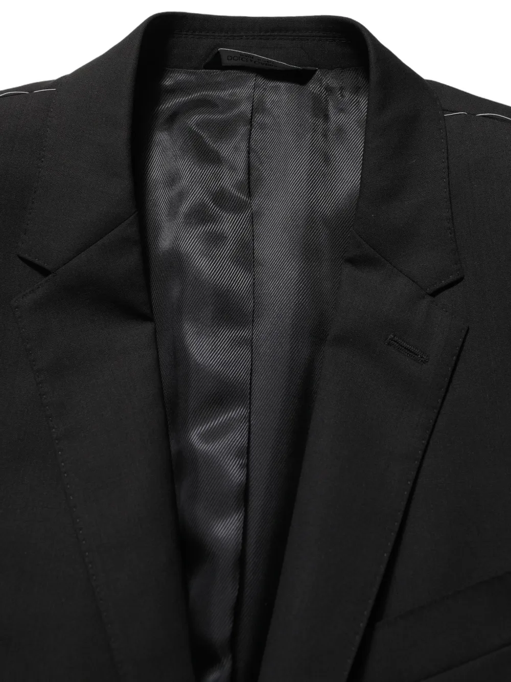 Dolce & Gabbana single-breasted wool blazer Zwart