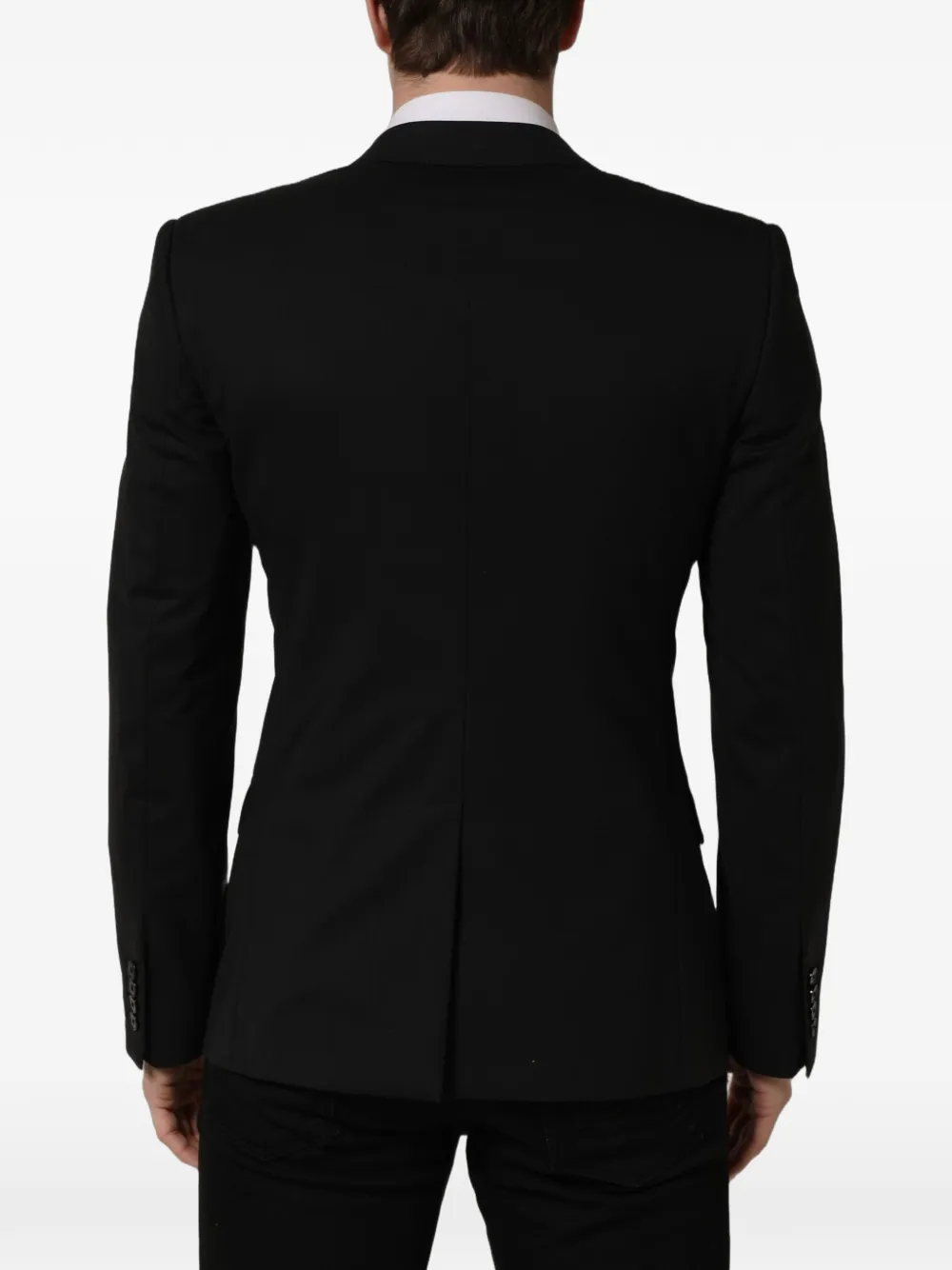 Dolce & Gabbana single-breasted wool blazer Zwart