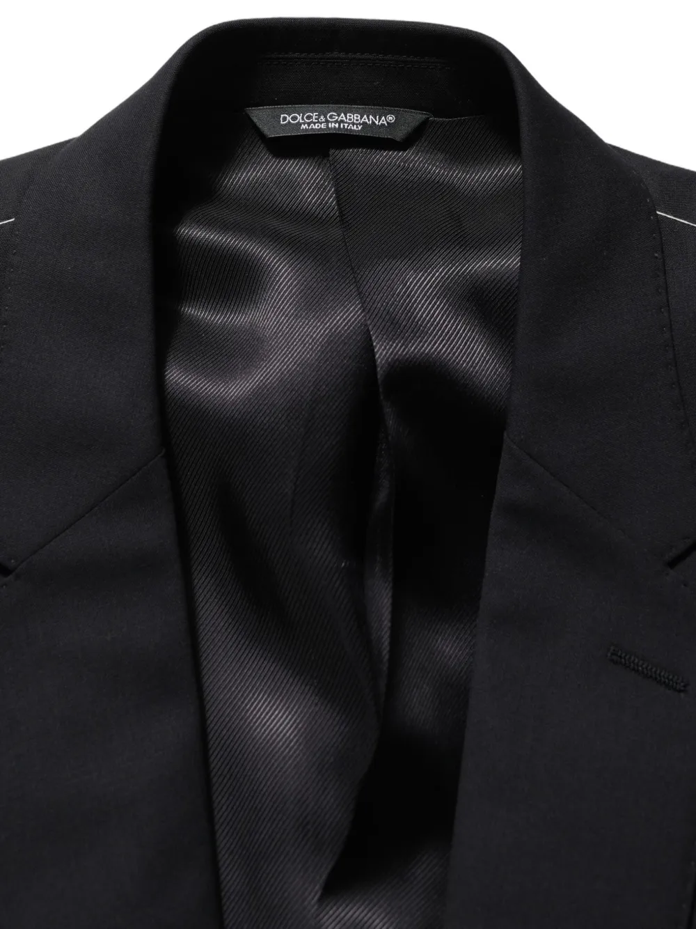 Dolce & Gabbana single-breasted wool blazer Zwart