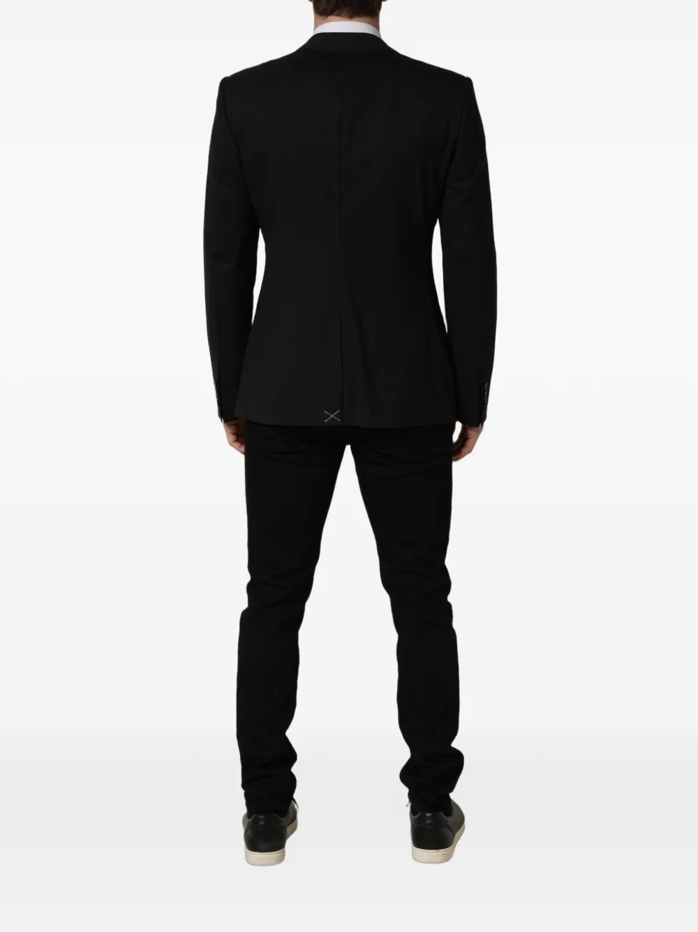 Dolce & Gabbana single-breasted wool blazer Zwart