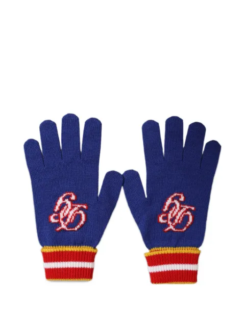 Dolce & Gabbana DG Logo embroidered gloves