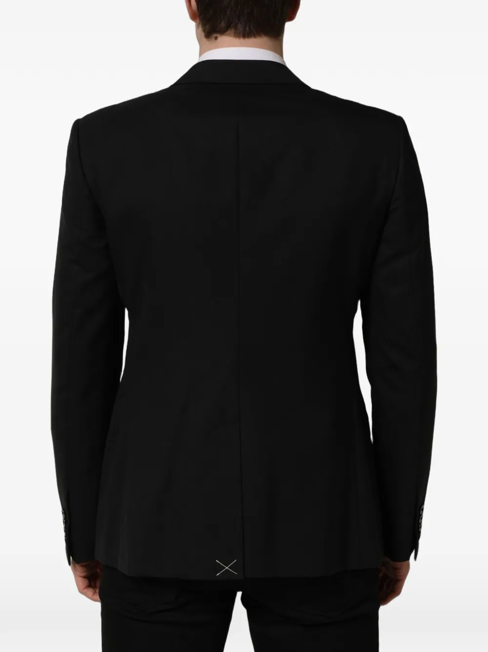 Dolce & Gabbana single-breasted wool blazer Zwart