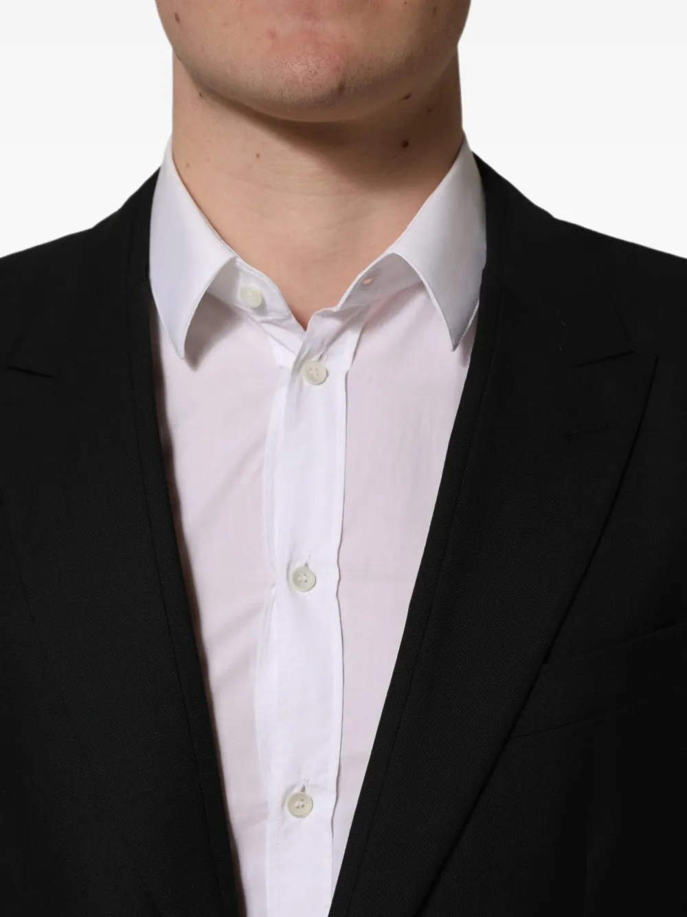 Dolce & Gabbana single-breasted wool blazer Zwart