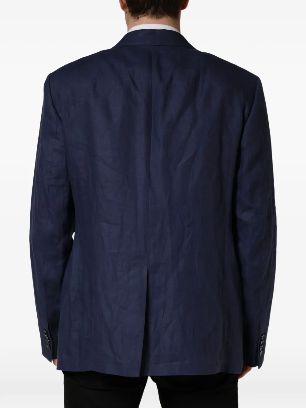 Dolce & Gabbana single-breasted peak-lapel jacket Blauw