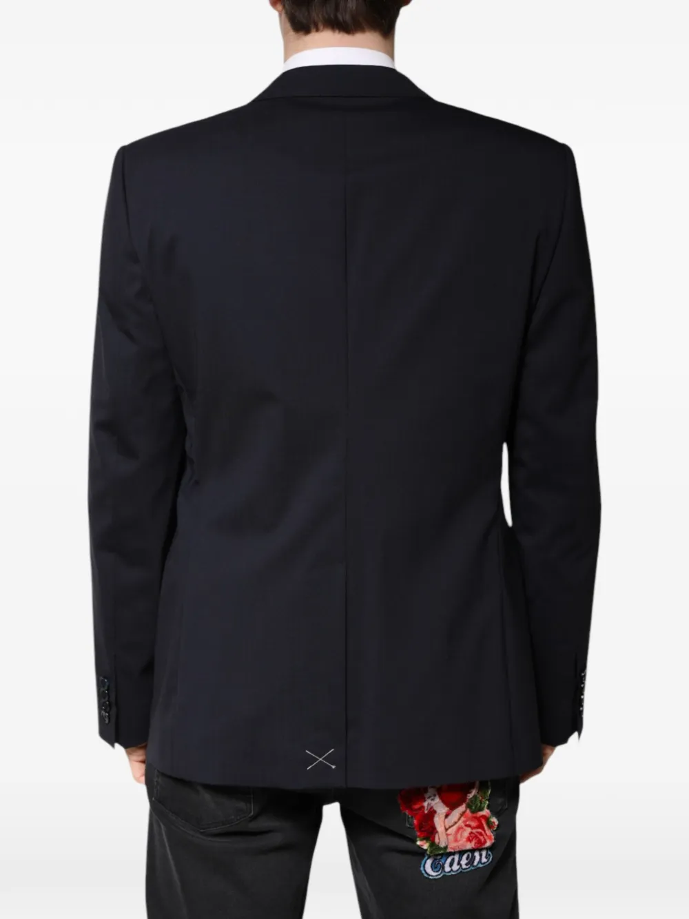 Dolce & Gabbana Martini single-breasted blazer Blauw