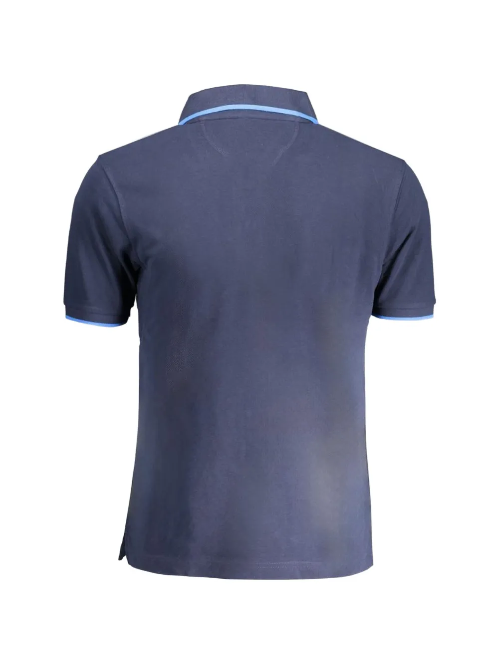 La Martina logo-embroidered tipped polo shirt Blauw